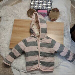 Burt's Bees Baby Cotton Puffer Reversible Jacket 6-9 Months